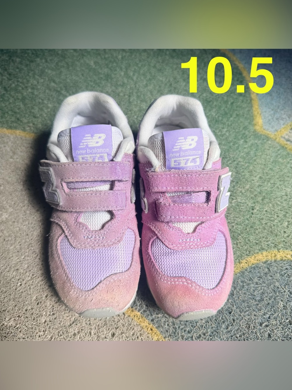 New Balance 574 Purple Toddler Girls Shoes size 10.5